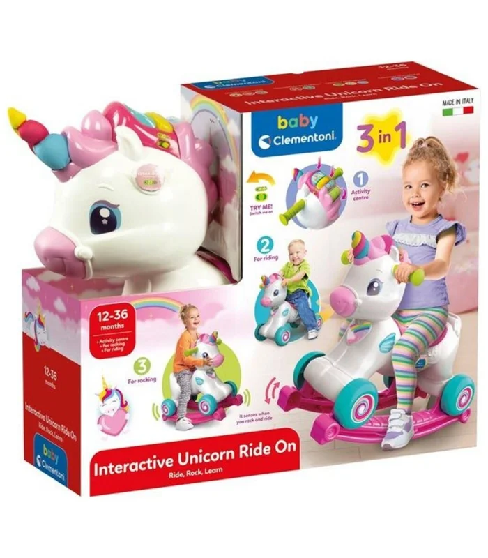 17883 Baby Clementoni - İnteraktif Unicorn 3ü 1 Arada