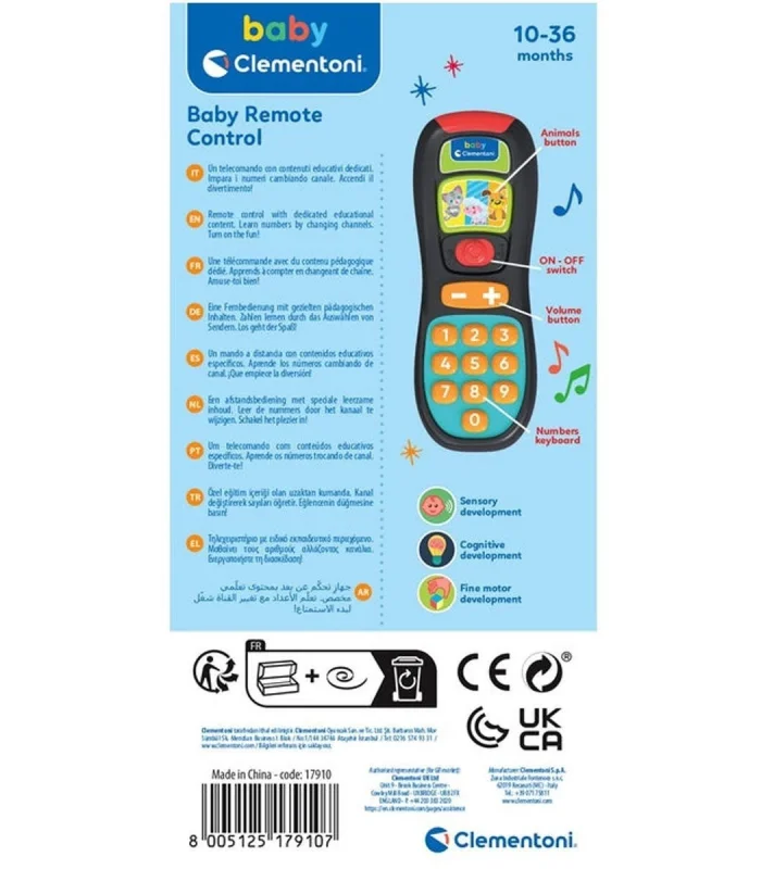 17910 Baby Clementoni - Uzaktan Kumanda
