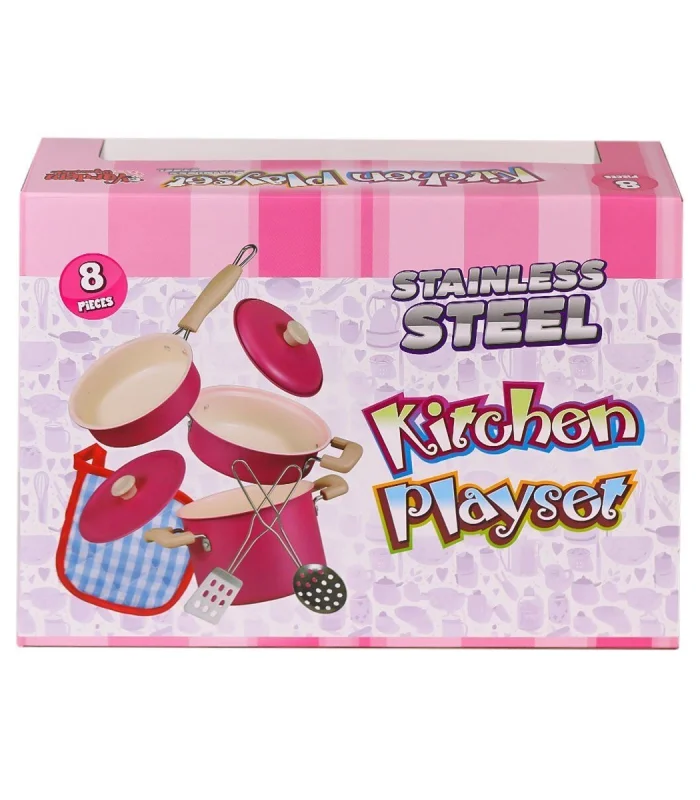 1818-6A Emaye Tencere 8 Parça -Vardem Oyuncak