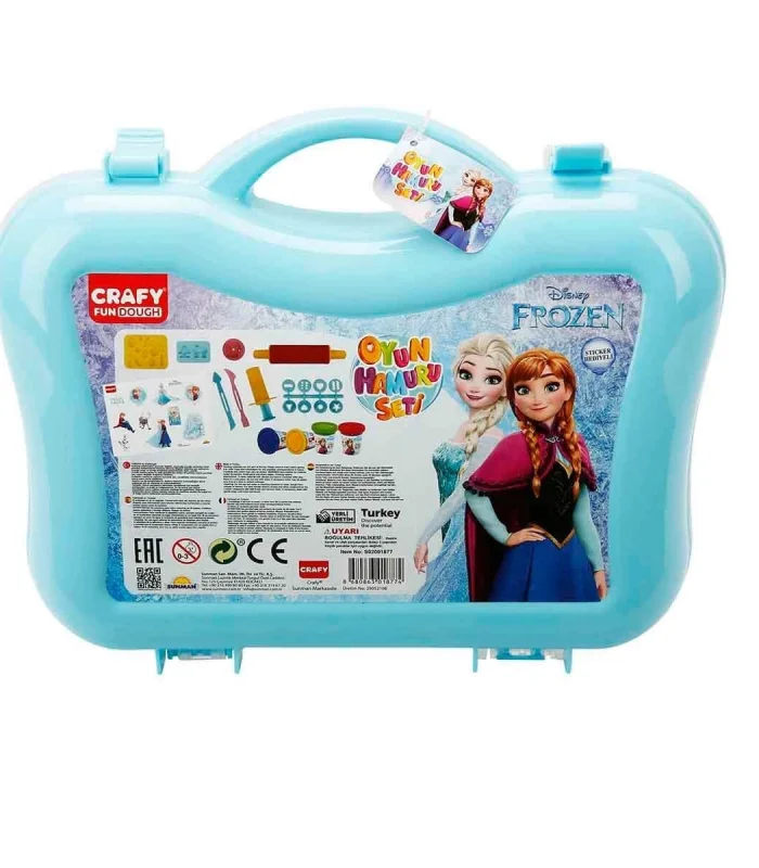 1877 Crafy Frozen Çantalı Oyun Hamuru Seti 200 g 20 Parça