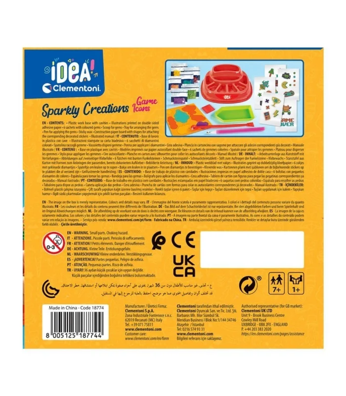 18774 Idea Clemetoni - Işıltılı Tasarım Seti - Oyun İkonları