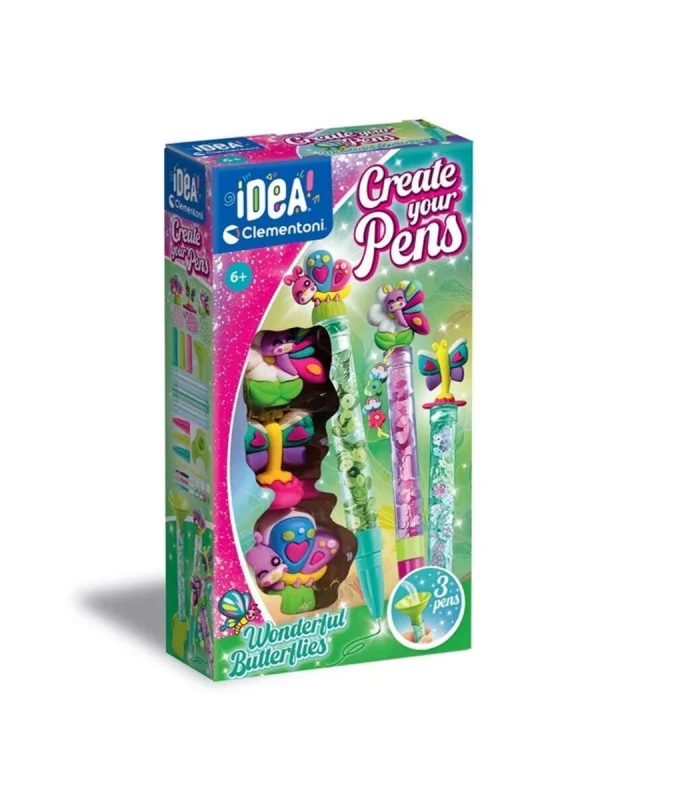 18873 Idea Clemetoni - Kalem Tasarım Seti - Kelebekler