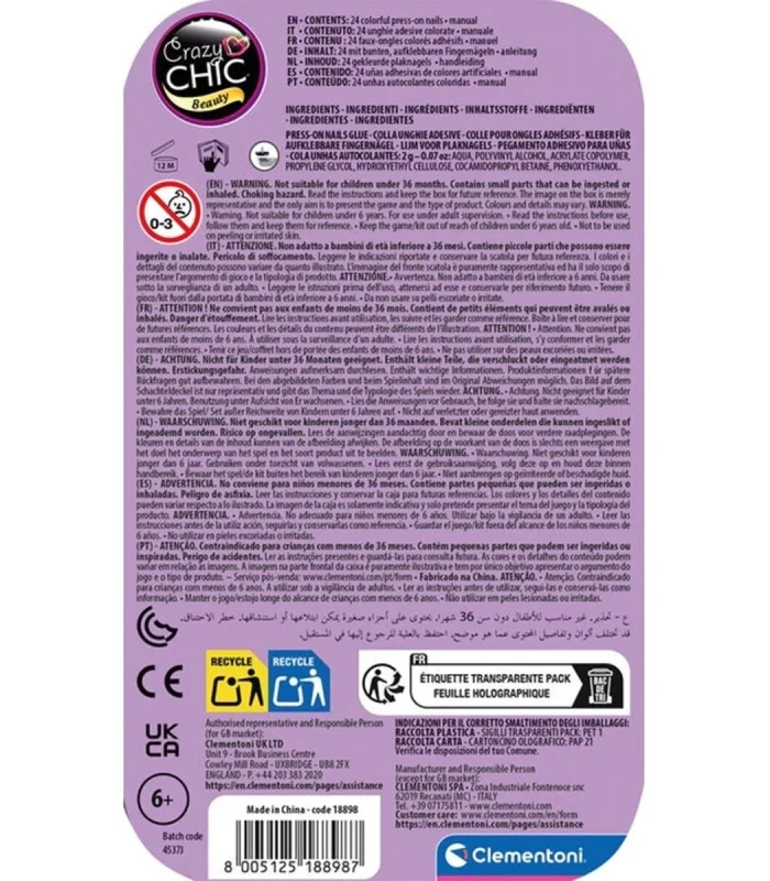 18898 Crazy Chic - Tak ve Git Tırnaklar - Kelebek