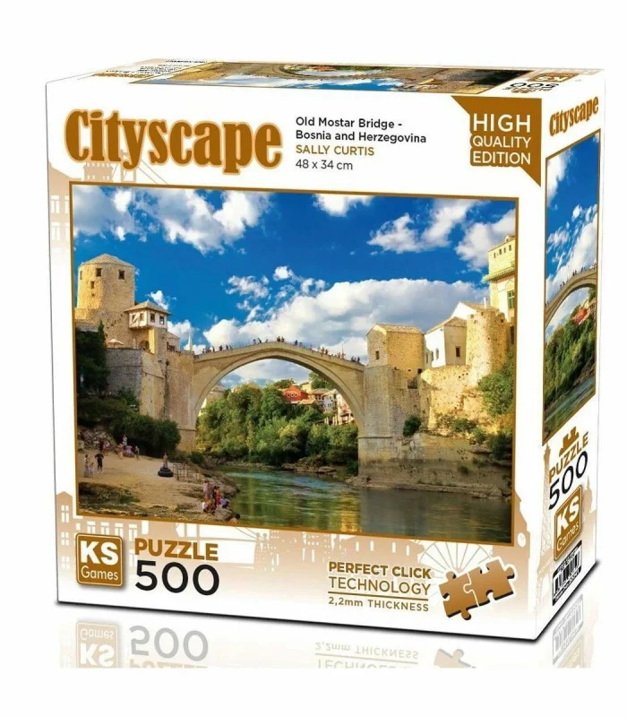 20061 Old Mostar Bridge Bosna Hersek 500 Parça Puzzle