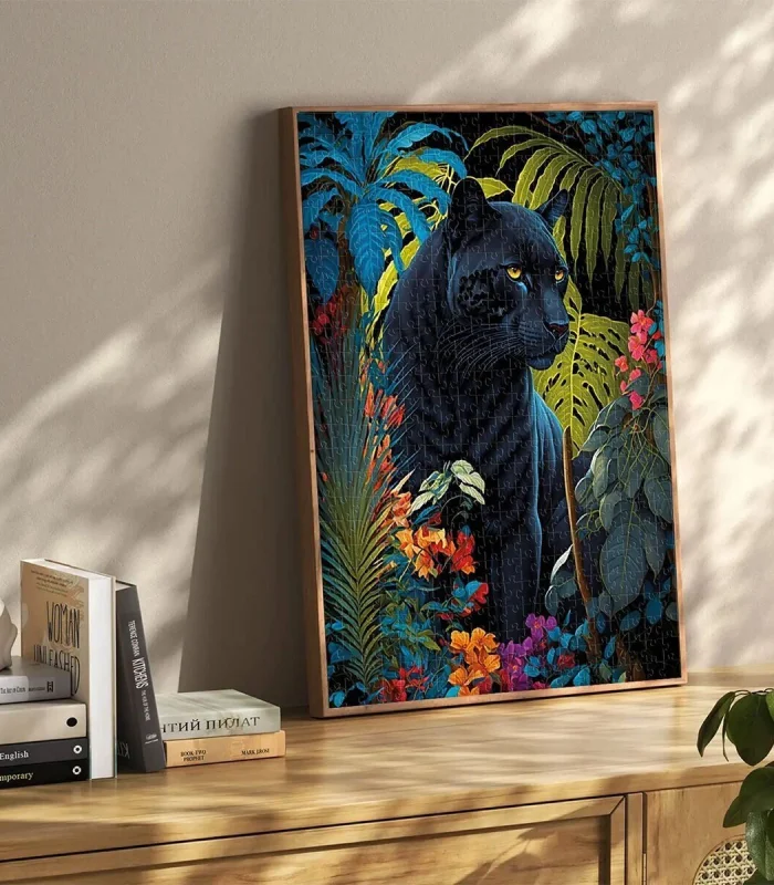 20071 PUZZLE 500 Black Panther With a Tropical