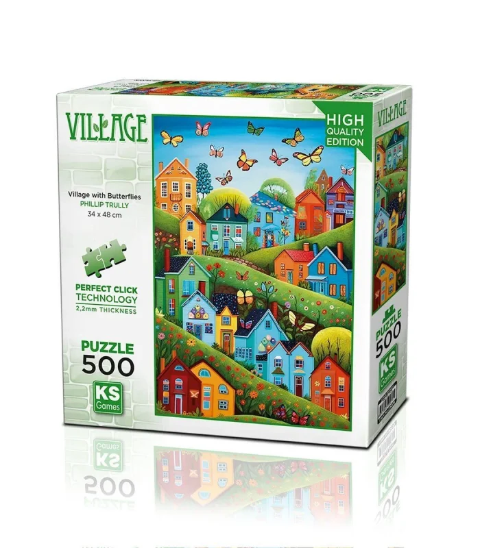20079 PUZZLE 500 Village Tith Butterflies