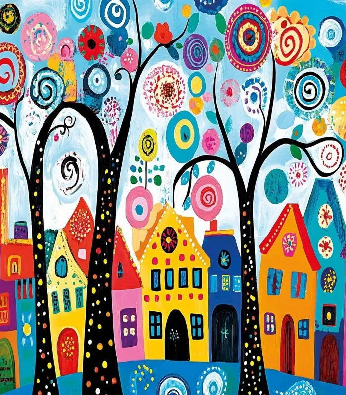 20085 PUZZLE 500 CANDY TREE TOWN