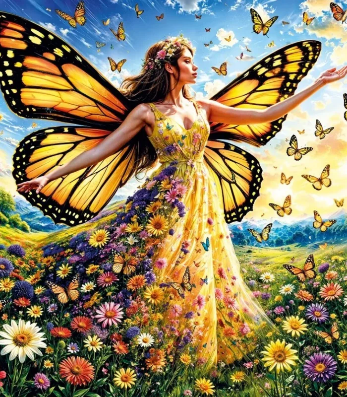 20093 PUZZLE 500 LADY BUTTERFLY