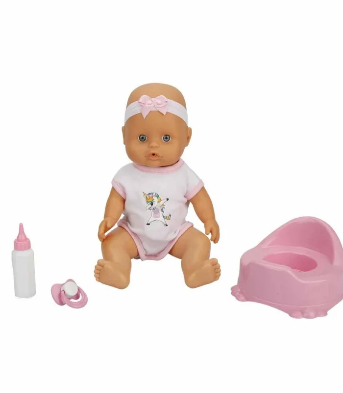 2030121 Sunman, Boubou Altını Islatan ve Konuşan Bebek Seti 30 cm