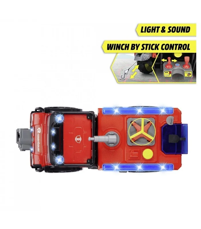 203719033 Dickie Unimog U530 Fire Rescuefreewheel light sound interior batte
