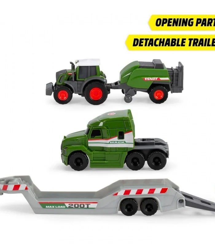 203735006 Fendt Micro Farm Truckfreewheel Mack Truck trailer with Fendt tract