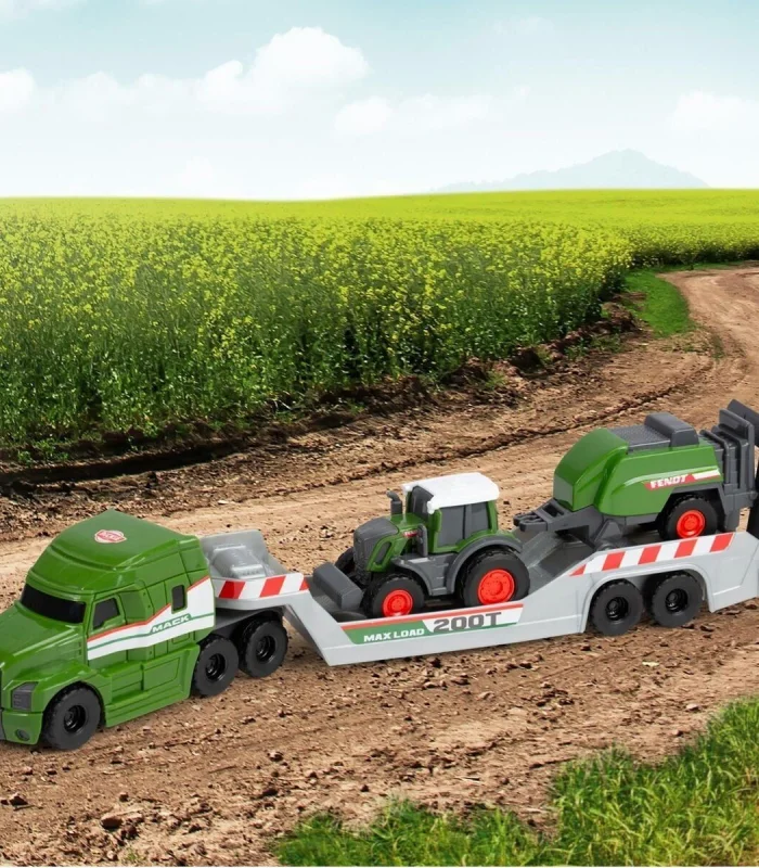 203735006 Fendt Micro Farm Truckfreewheel Mack Truck trailer with Fendt tract