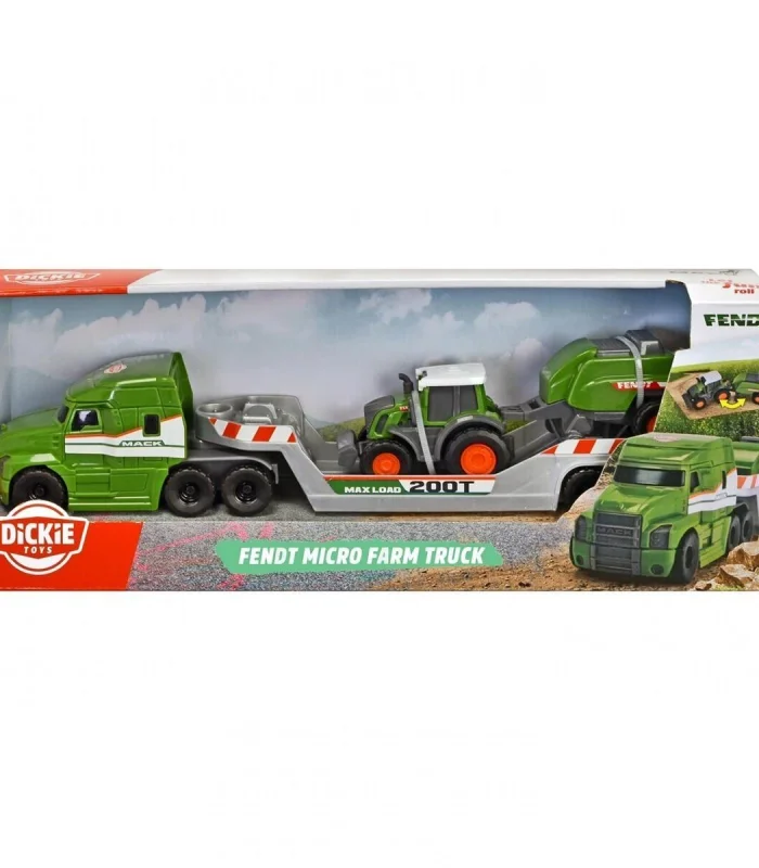 203735006 Fendt Micro Farm Truckfreewheel Mack Truck trailer with Fendt tract