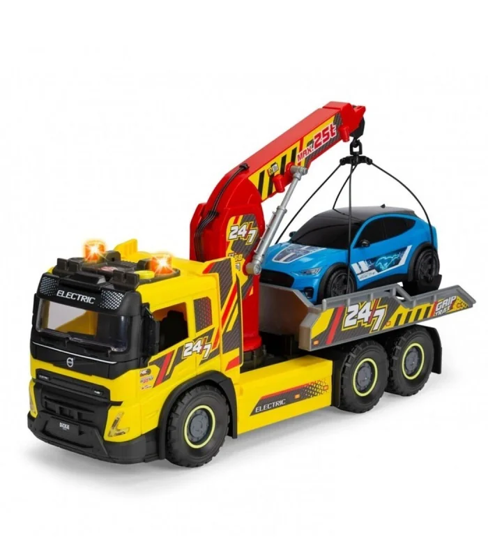 203749039 Giant Tow TruckVolvo FMX freewheel light sound manual crane and