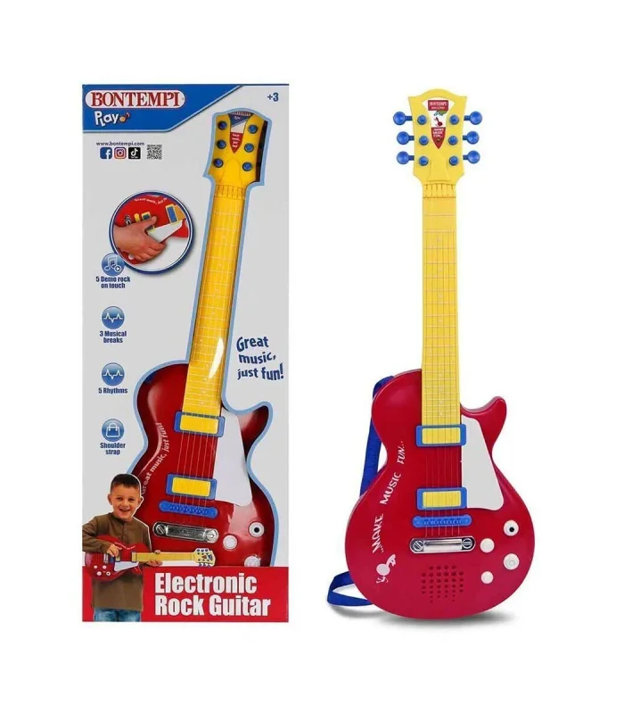 2045831 SUN-BNT-GİTAR ELEKTRONİK TUŞLU TELLİ ASKILI KRMZ