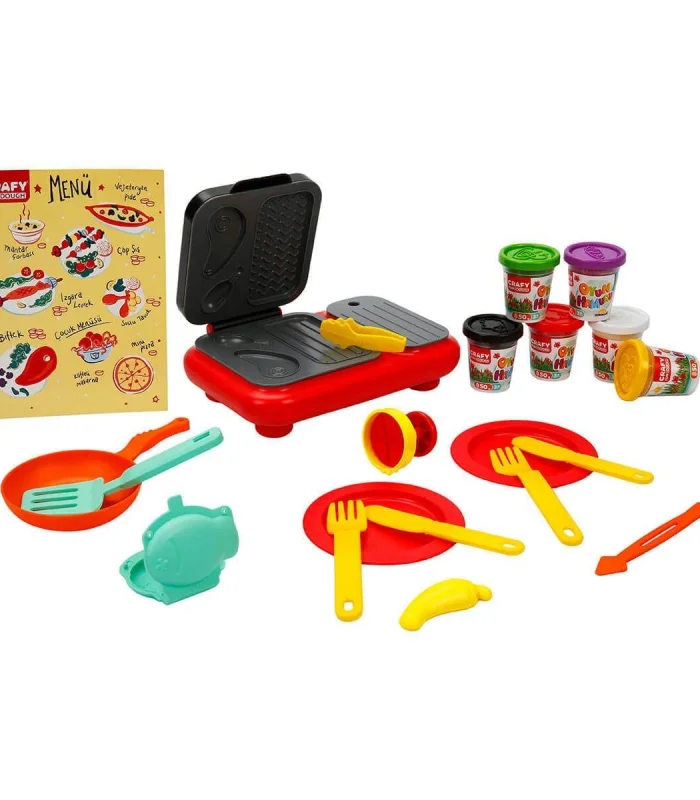 2052 Crafy Mangal Keyfi Oyun Hamuru Seti 300 g 22 Parça