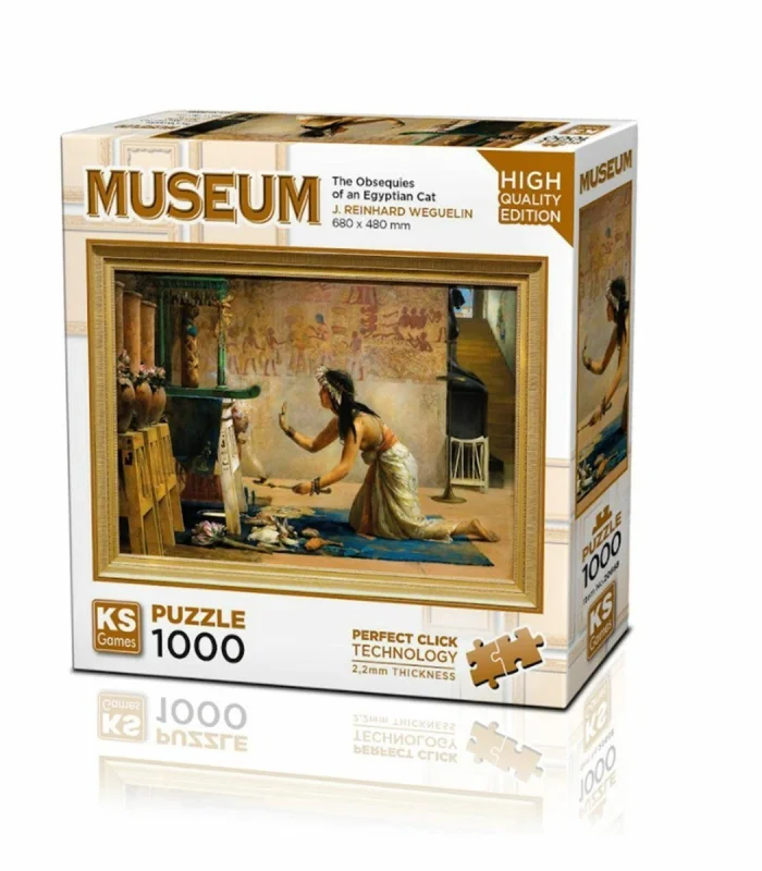20668 The Obsequies Of An Egyptian Cat 1000 Parça Puzzle -KS Puzzle