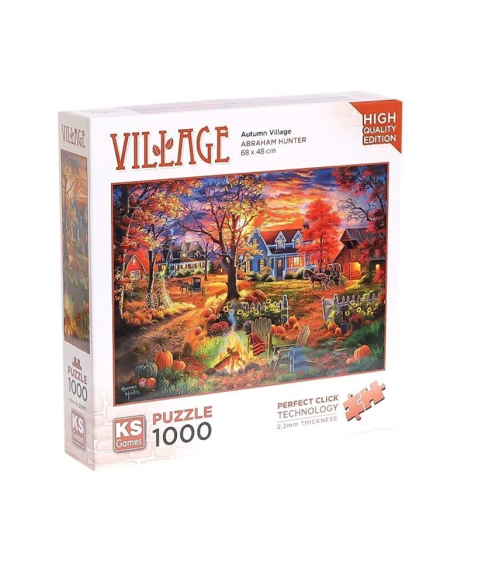 20671 Autumn Village 1000 Parça Puzzle -KS Puzzle