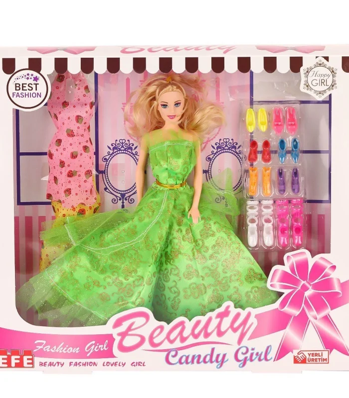 207 Ayakkabı Setli Candy Girl Bebek -Efe Toys