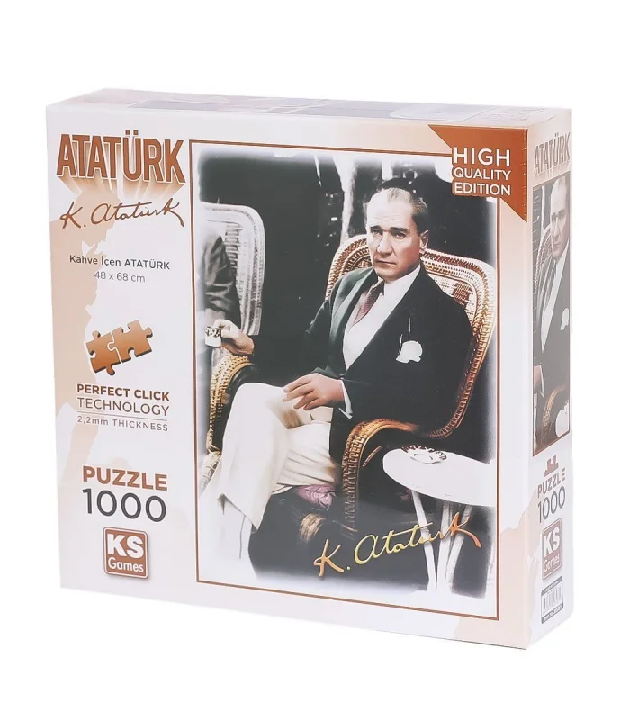 20727 Kahve İçen Atatürk 1000 Parça Puzzle -KS Puzzle