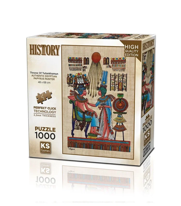 20743 PUZZLE 1000 PAPİRUS THRONE OF TUTANKHAMUN
