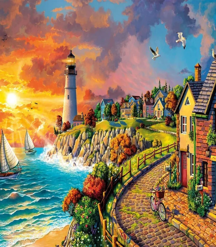 20758 PUZZLE 1000 LİGHTHOUSE BY THE SEA