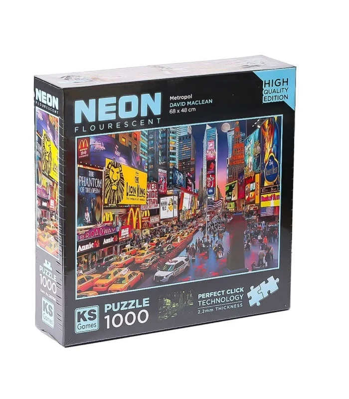 20766 Neon Metropol 1000 Parça Puzzle -KS Puzzle