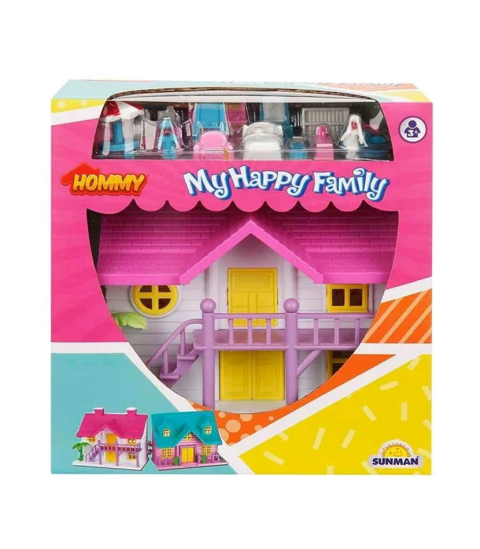 2080 Happy Family Villa Oyun Seti 18 Parça