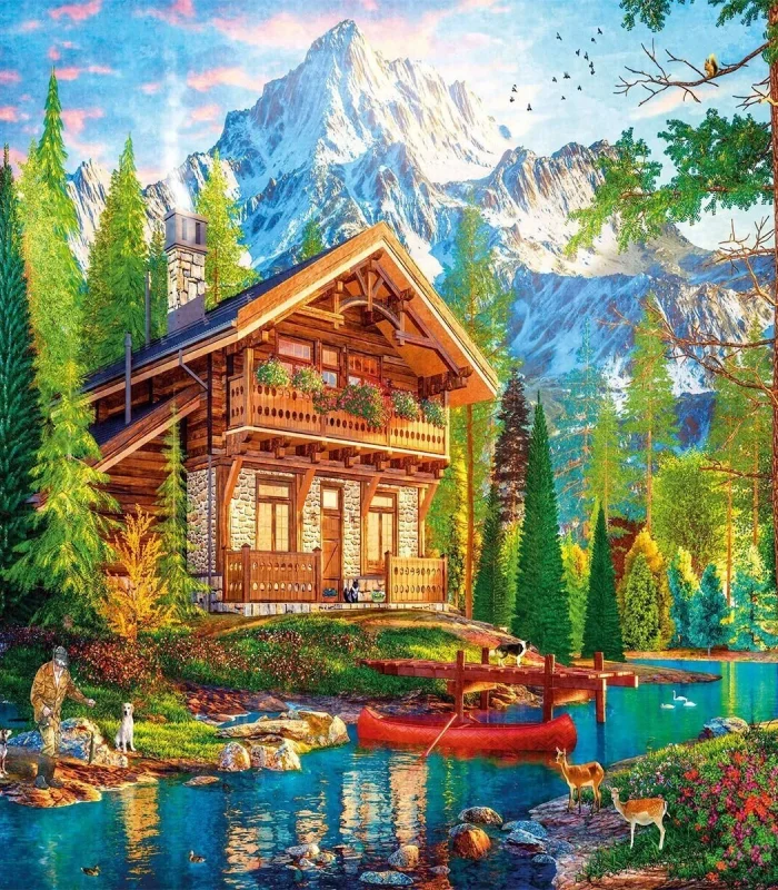 20815 PUZZLE 1000 Alpine Fishing