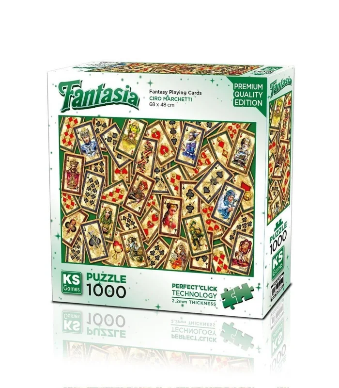 20845  PUZZLE 1000 Fantasy Playing Cards