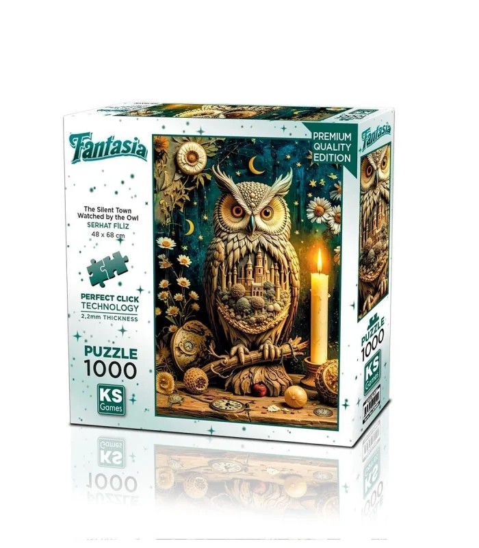 20849 PUZZLE 1000 The Silent Town Watched by the Owl