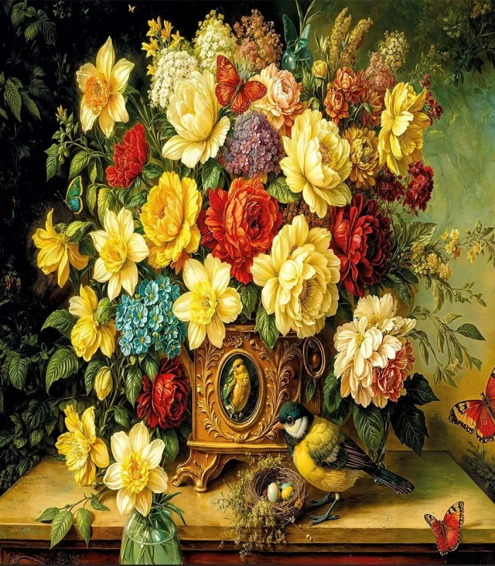 20857 PUZZLE 1000 Flowers and Wings