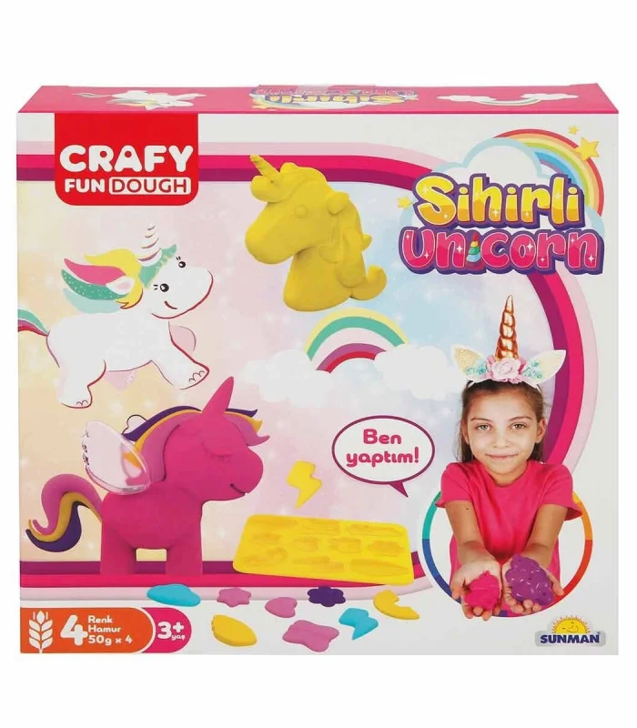 2090 Crafy Sihirli Unicorn Oyun Hamuru Seti -Sunman