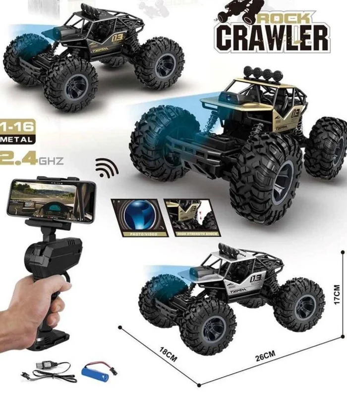 2095 1 16  Wifi Kameralı Rock Crawler Arazi Aracı 4X4 -Gepettoys