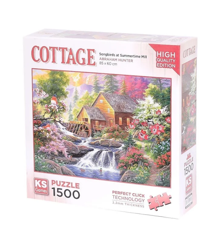 22027 Songbirds at Summertime Mill 1500 Parça Puzzle -KS Puzzle