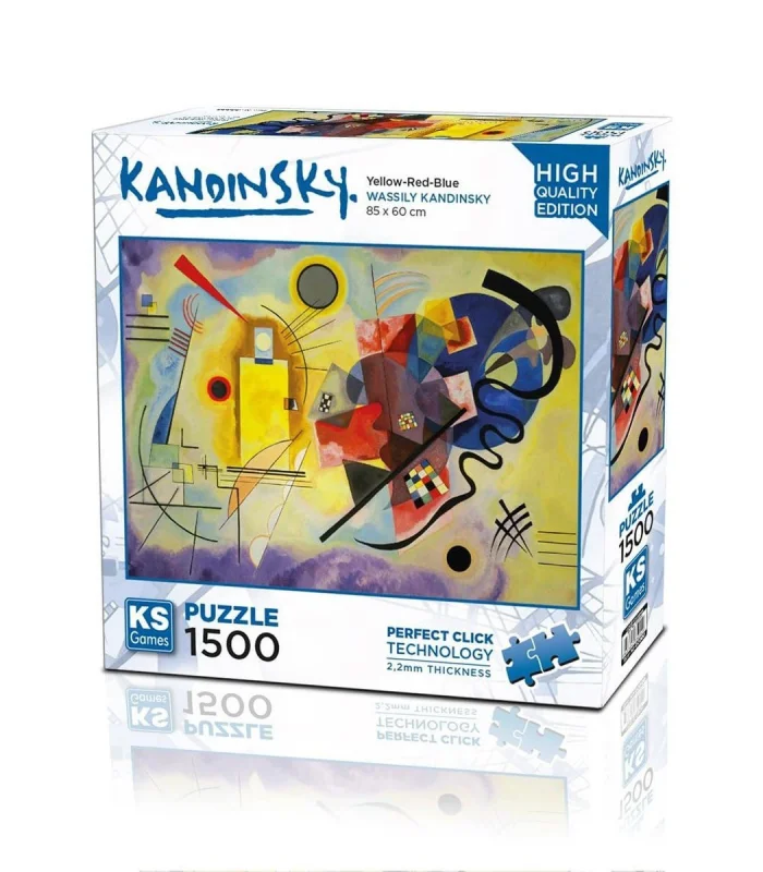 22033 Yellow Red Blue 1500 Parça Puzzle -KS Puzzle