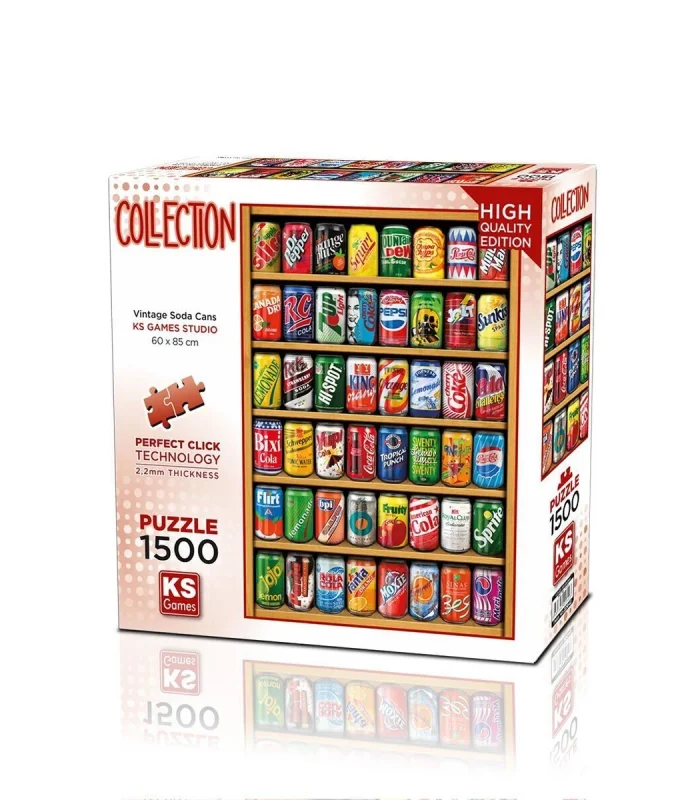 22042 PUZZLE 1500 VİNTAGE SODA CANS