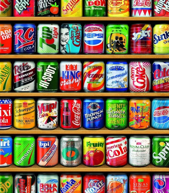 22042 PUZZLE 1500 VİNTAGE SODA CANS