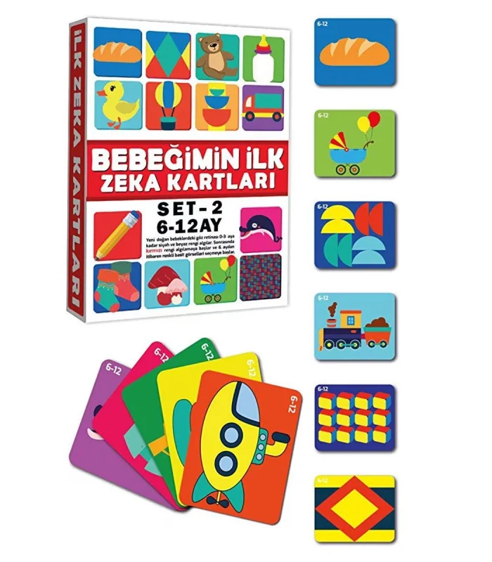 2205 EĞİTİCİ KARTLAR 6-12 AY ZEKA KARTLARI