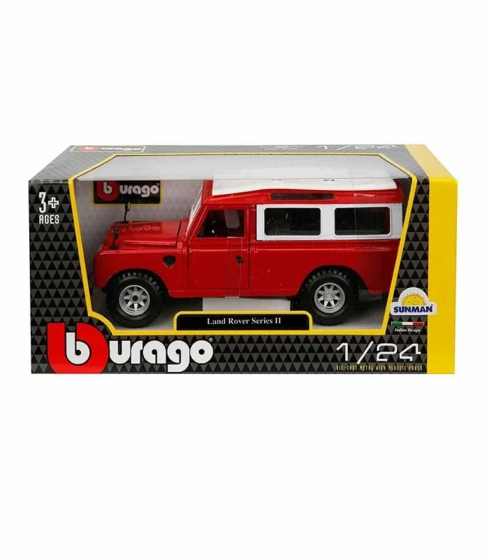 22063 Land Rover Series II Model Araba 1:24 Kırmızı -Sunman