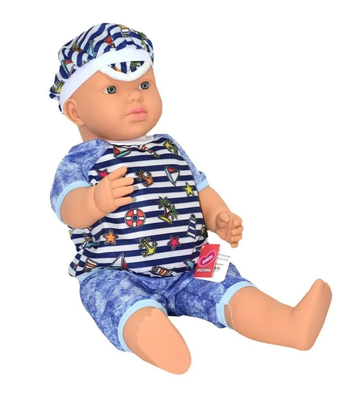 2251 Gamze, Konuşan Aliş Erkek Kel Bebek 55 cm