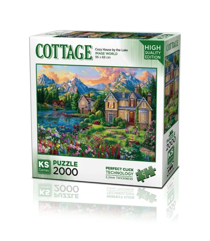 22522 Cozy House By The Lake 2000 Parça Puzzle -KS Puzzle