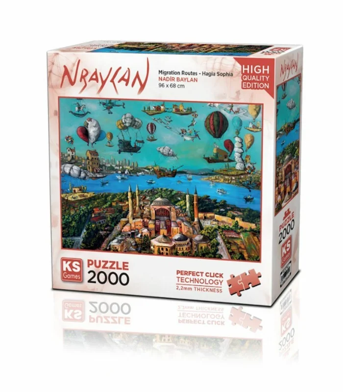 22523 Migration Routes Hagia Sophia 2000 Parça Puzzle -KS Puzzle