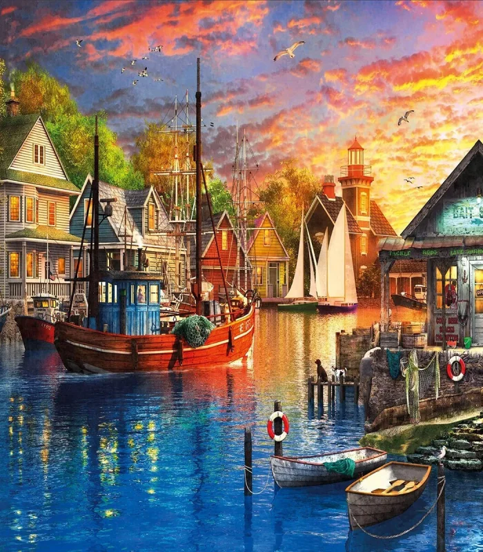 23023 PUZZLE 3000 American Harbour Sunset