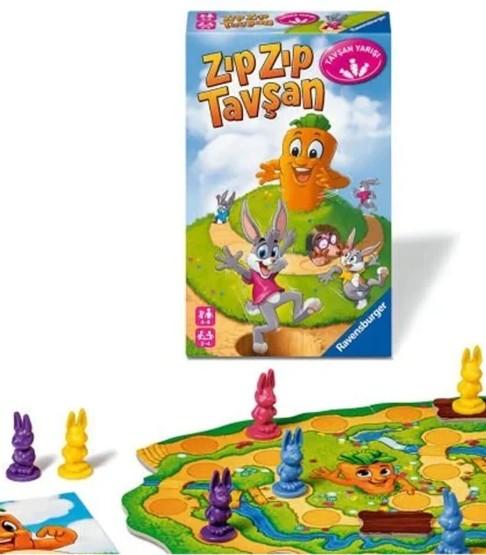 248810 Ravensburger - ZıpZıp Tavşan - Seyahat Boy Kutu Oyunu