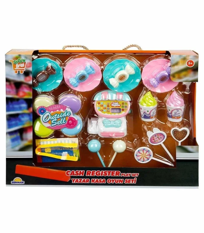 2570 Mini Yazar Kasalı Alışveriş Seti -Sunman