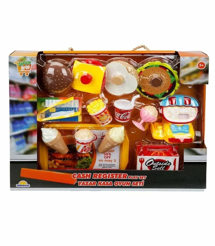 2570 Mini Yazar Kasalı Alışveriş Seti -Sunman