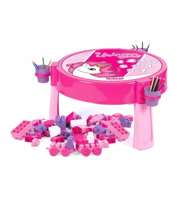 2572 UNICORN 100 PCS BLOKLU AKTIVITE MASASI MONTAJ