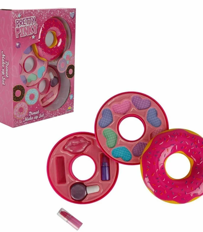 2596 Donut Şekilli 2 Katlı Makyaj Güzellik Seti -Sunman