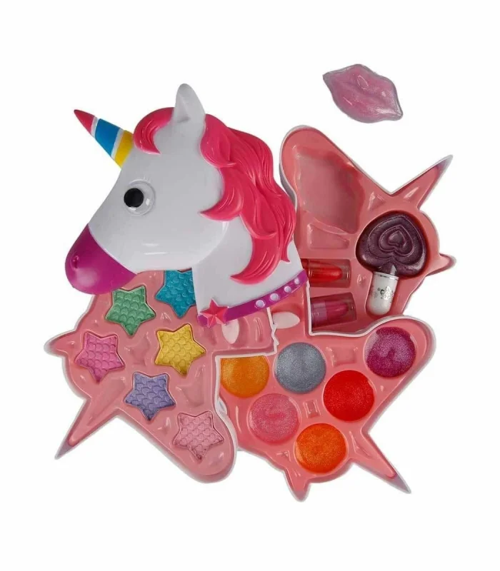 2602 Unicorn Şekilli 3 Katlı Makyaj Güzellik Seti